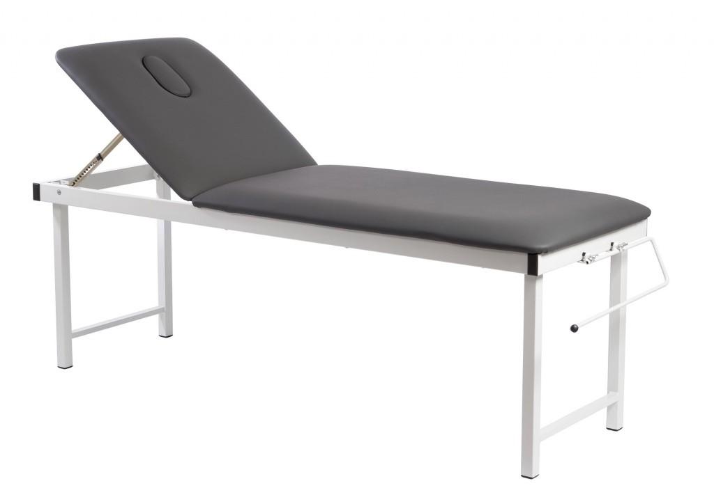 Stationær massagebriks Fix fra Weelko med papirrulleholder og hævet ryglæn